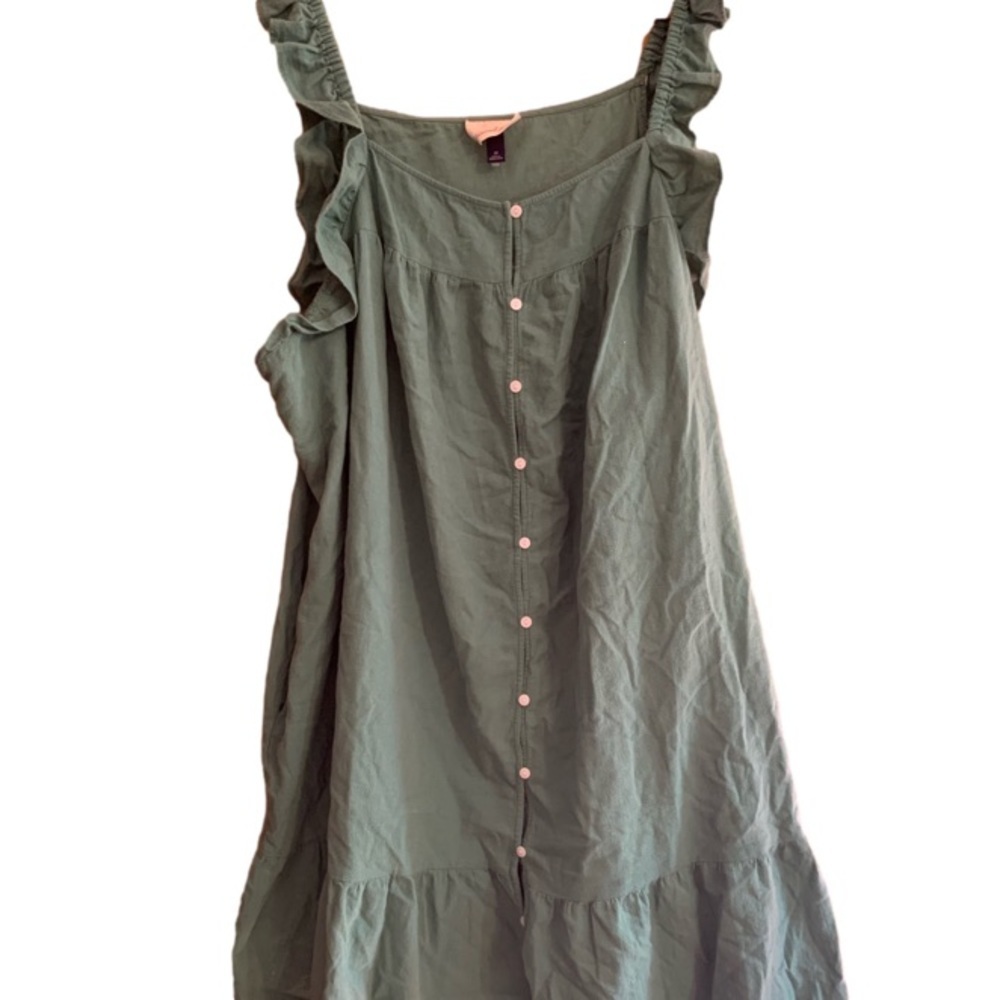NEW Green Flutter Tank Sleeve Dress - Universal Thread - Picture 5 of 5